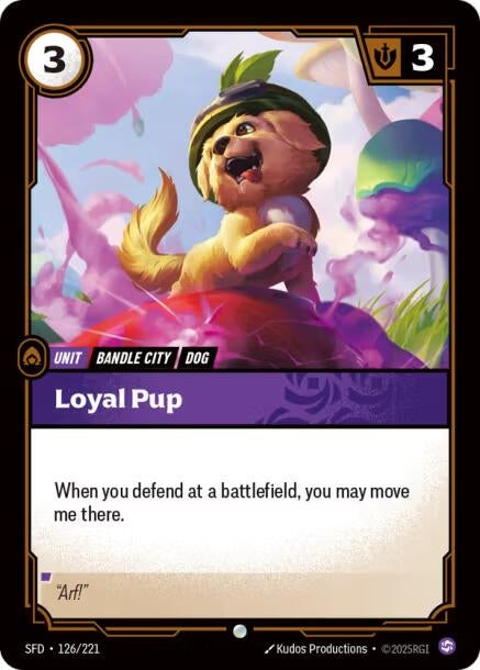 Image for Loyal Pup [126/221] - Riftbound: League of Legends Trading Card Game