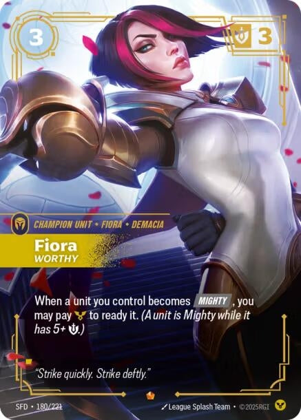Image for Fiora - Worthy [180/221] - Riftbound: League of Legends Trading Card Game