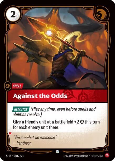 Image for Against the Odds [001/221] - Riftbound: League of Legends Trading Card Game