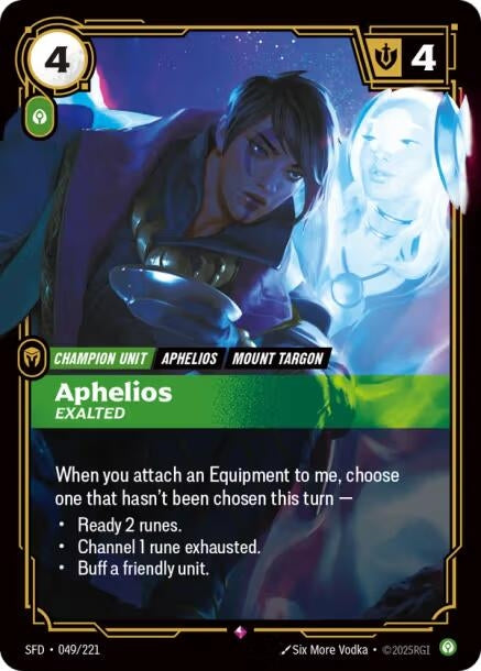 Image for Aphelios - Exalted [049/221] - Riftbound: League of Legends Trading Card Game