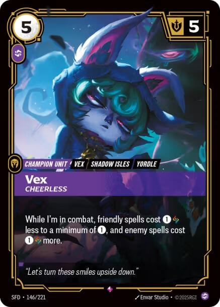 Image for Vex - Cheerless [146/221] - Riftbound: League of Legends Trading Card Game