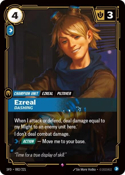 Image for Ezreal - Dashing [082/221] - Riftbound: League of Legends Trading Card Game