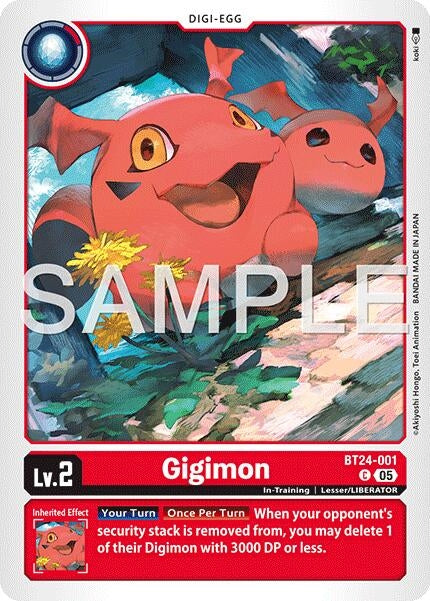 Image for Gigimon [BT24-001 C] - Digimon Card Game