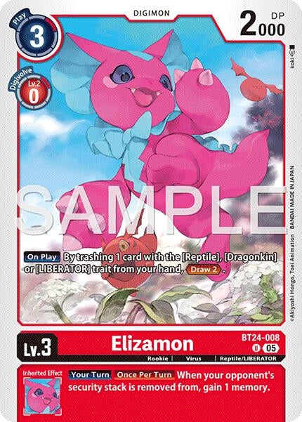 Image for Elizamon [BT24-008 C] - Digimon Card Game