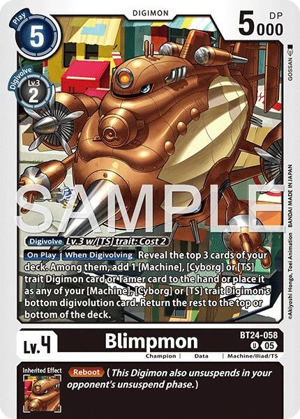 Image for Blimpmon [BT24-058 U] - Digimon Card Game