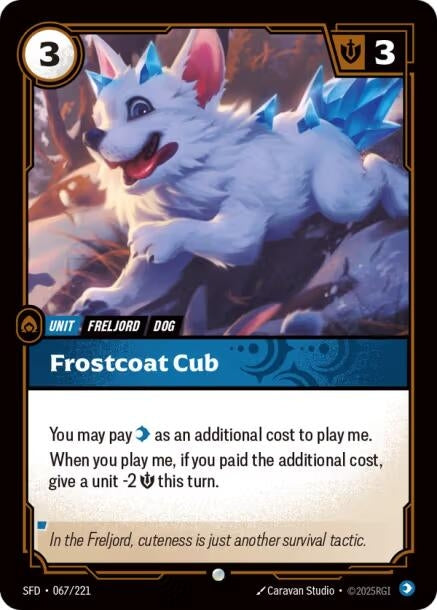 Image for Frostcoat Pup [067/221] - Riftbound: League of Legends Trading Card Game