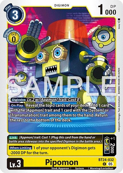 Image for Pipomon [BT24-032 C] - Digimon Card Game