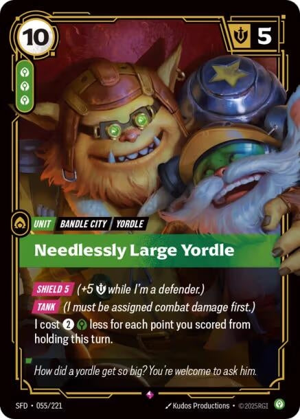 Image for Needlessly Large Yordle [055/221] - Riftbound: League of Legends Trading Card Game