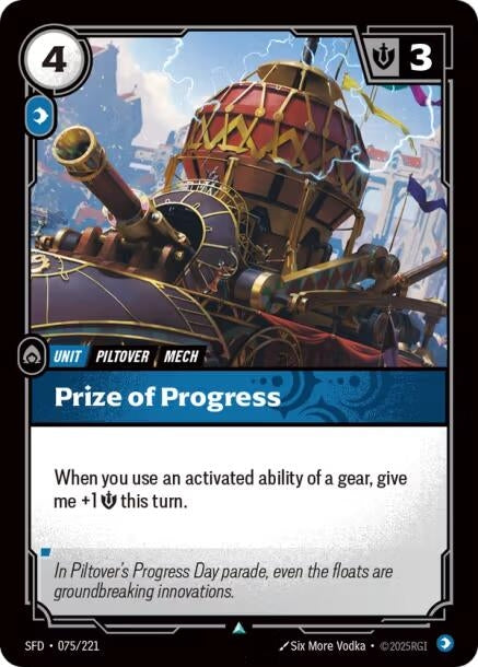 Image for Prize of Progress [075/221] - Riftbound: League of Legends Trading Card Game