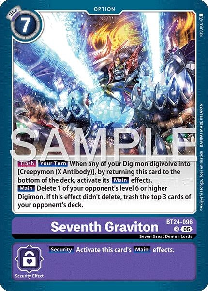 Image for Seventh Graviton [BT24-096 R] - Digimon Card Game
