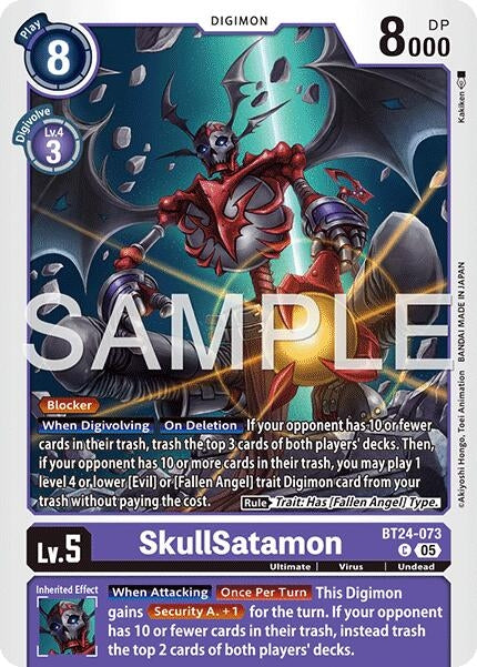 Image for SkullSatamon [BT24-073] - Digimon Card Game