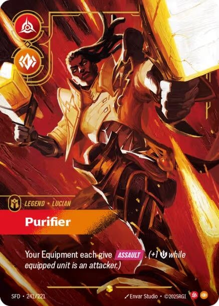 Image for Lucian - Purifier (Overnumbered) [241/221] - Riftbound: League of Legends Trading Card Game