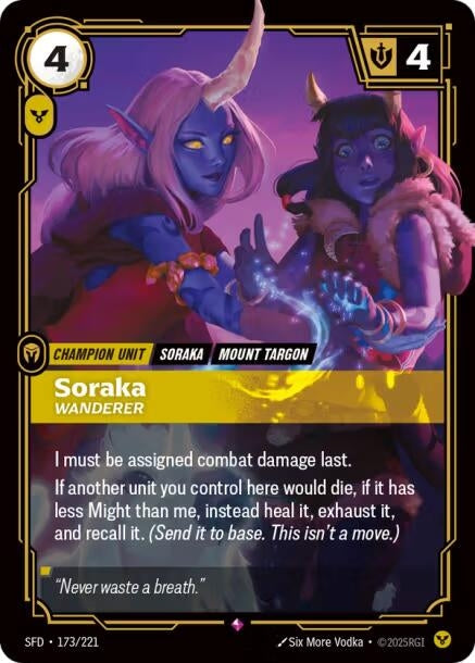 Image for Soraka - Wanderer [173/221] - Riftbound: League of Legends Trading Card Game