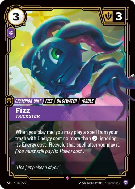 Image for Fizz - Trickster [140/221] - Riftbound: League of Legends Trading Card Game