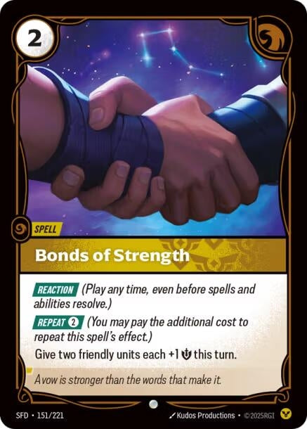 Image for Bonds of Strength [151/221] - Riftbound: League of Legends Trading Card Game