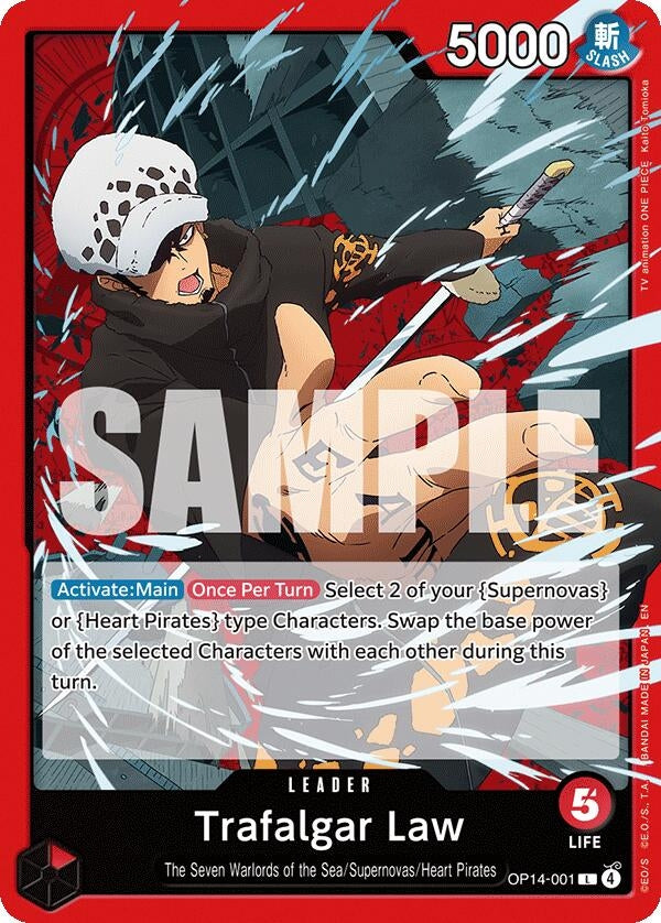 Image for Trafalgar Law - OP14-001 [OP14-001] - One Piece Card Game