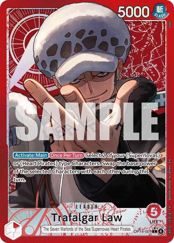Image for Trafalgar Law - OP14-001 (Alternate Art) [OP14-001] - One Piece Card Game