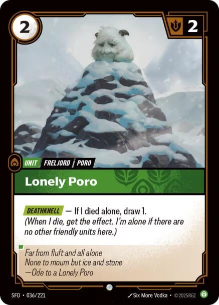 Image for Lonely Poro [036/221] - Riftbound: League of Legends Trading Card Game