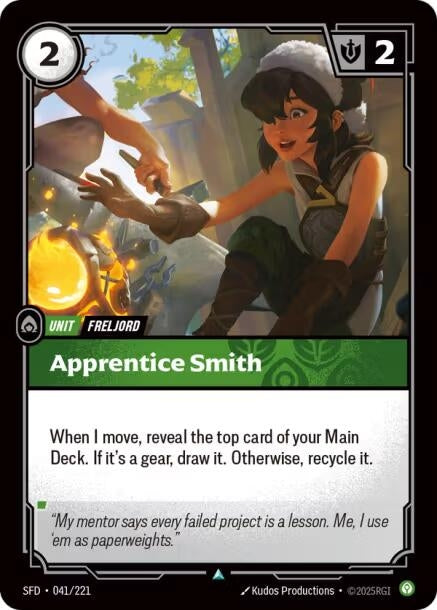 Image for Apprentice Smith [041/221] - Riftbound: League of Legends Trading Card Game
