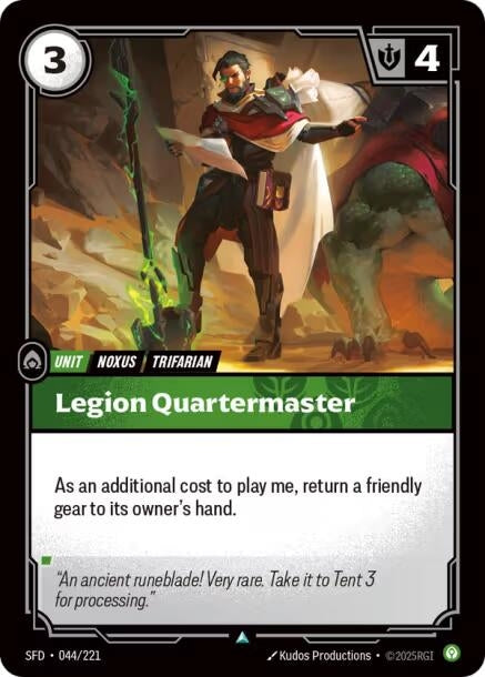 Image for Legion Quartermaster [044/221] - Riftbound: League of Legends Trading Card Game
