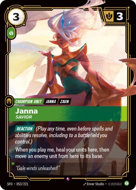 Image for Janna - Savior [053/221] - Riftbound: League of Legends Trading Card Game