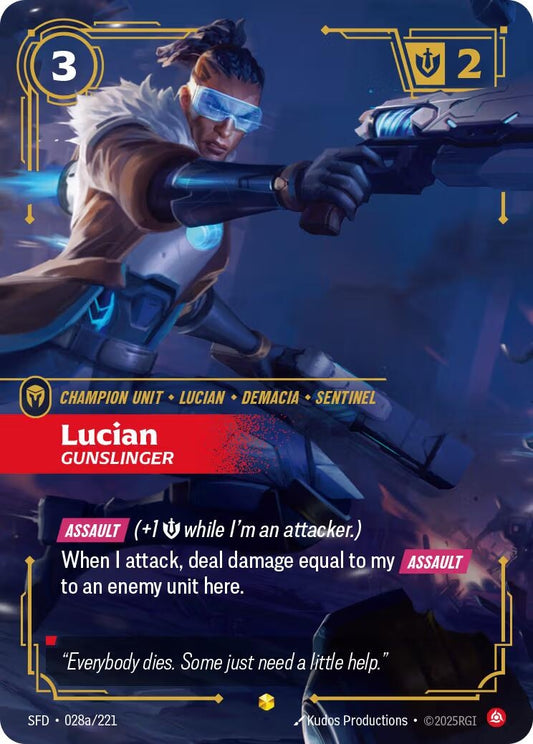 Image for Lucian - Gunslinger (Alternate Art) [028a/221] - Riftbound: League of Legends Trading Card Game