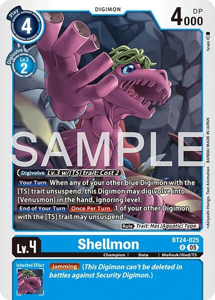 Image for Shellmon [BT24-025 R] - Digimon Card Game