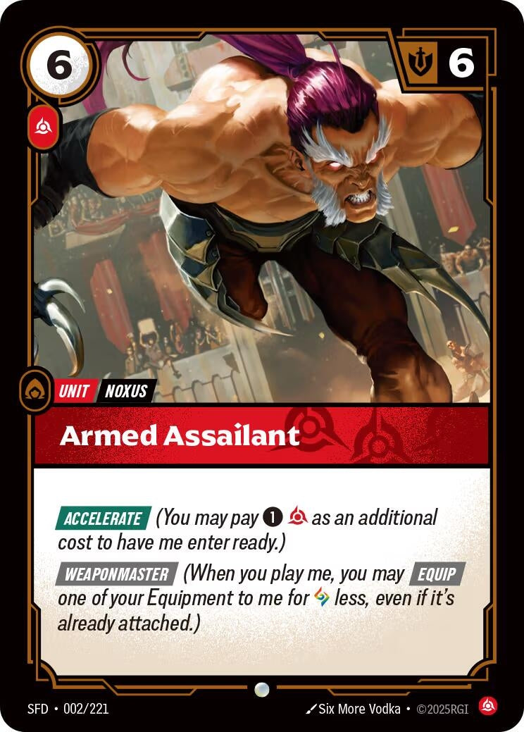 Image for Armed Assailant [002/221] - Riftbound: League of Legends Trading Card Game