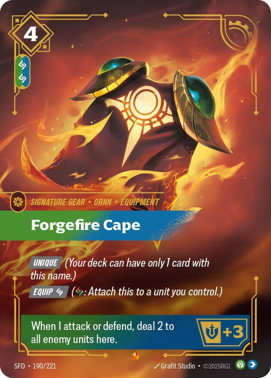 Image for Forgefire Cape [190/221] - Riftbound: League of Legends Trading Card Game