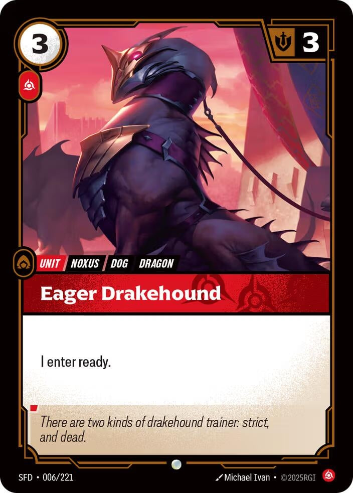 Image for Eager Drakehound [006/221] - Riftbound: League of Legends Trading Card Game