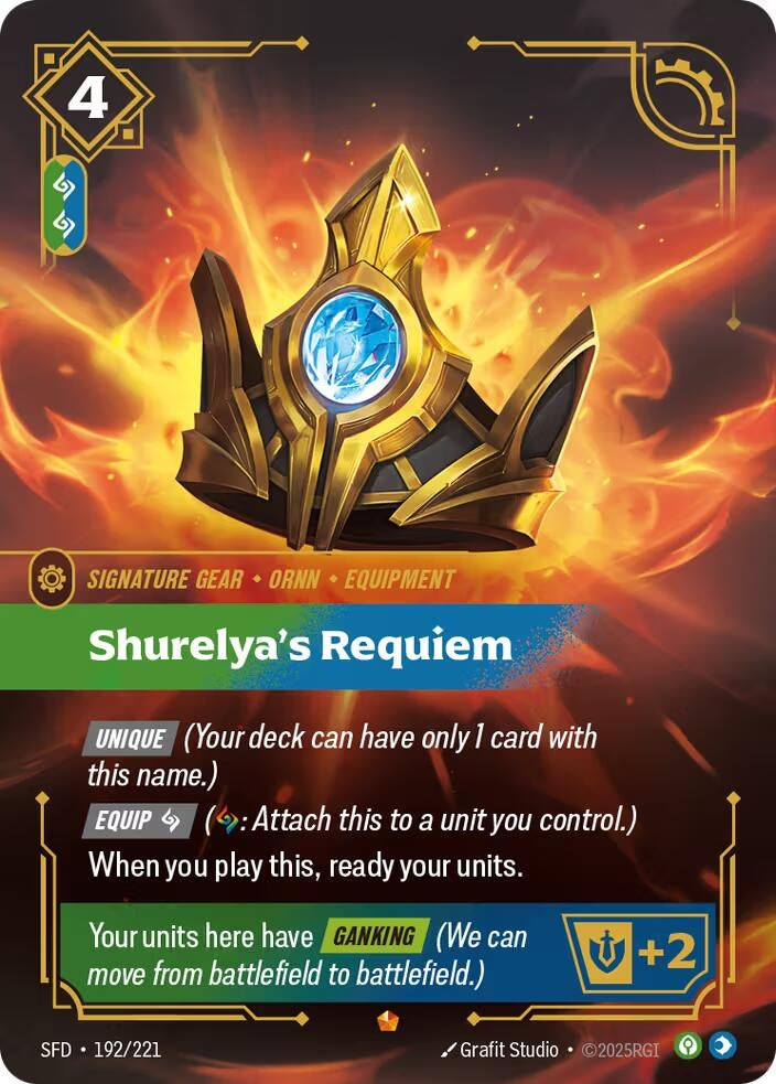 Image for Shurelya's Requiem [192/221] - Riftbound: League of Legends Trading Card Game