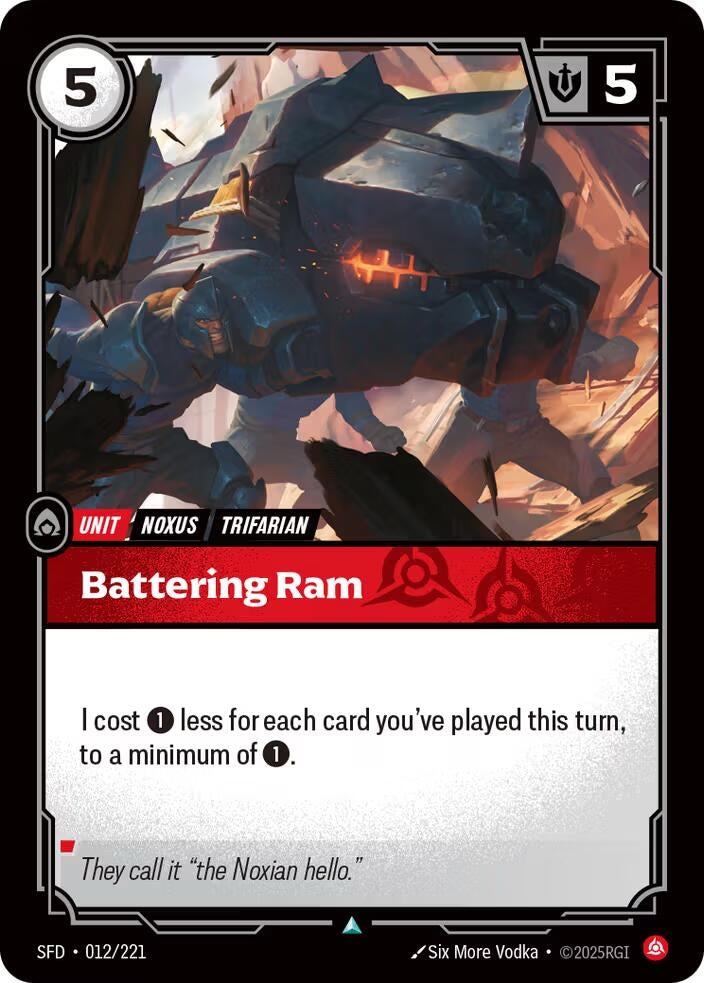 Image for Battering Ram [012/221] - Riftbound: League of Legends Trading Card Game