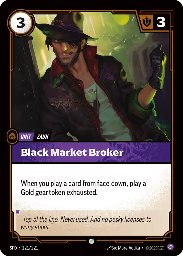 Image for Black Market Broker [121/221] - Riftbound: League of Legends Trading Card Game