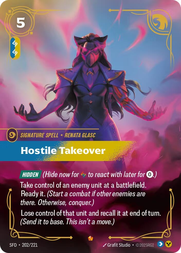 Image for Hostile Takeover [202/221] - Riftbound: League of Legends Trading Card Game