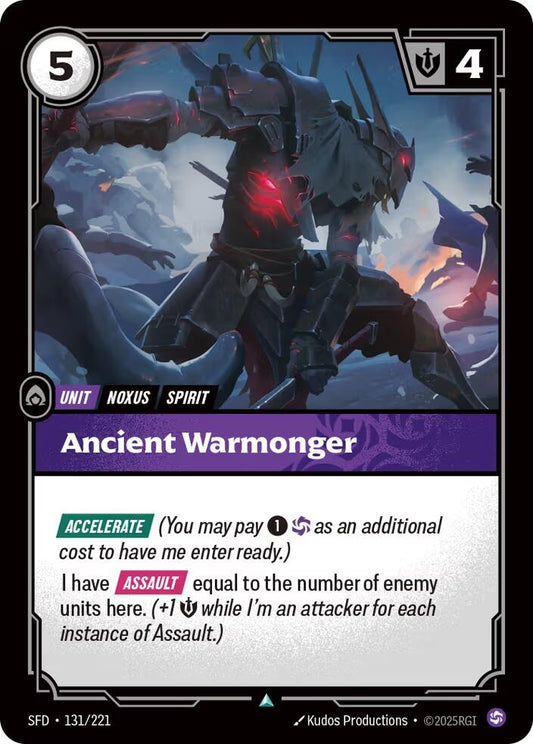 Image for Ancient Warmonger [131/221] - Riftbound: League of Legends Trading Card Game
