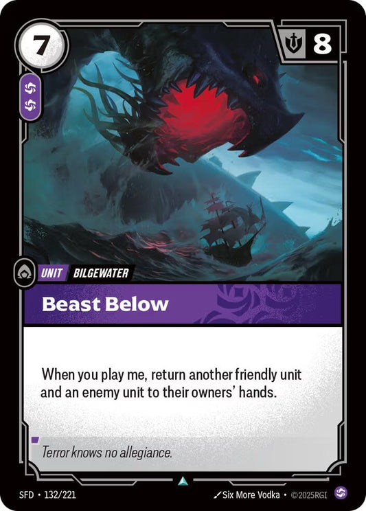 Image for Beast Below [132/221] - Riftbound: League of Legends Trading Card Game