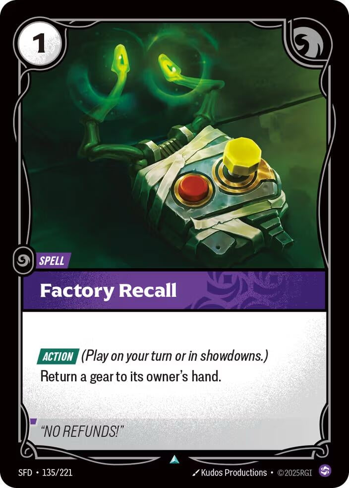 Image for Factory Recall [135/221] - Riftbound: League of Legends Trading Card Game