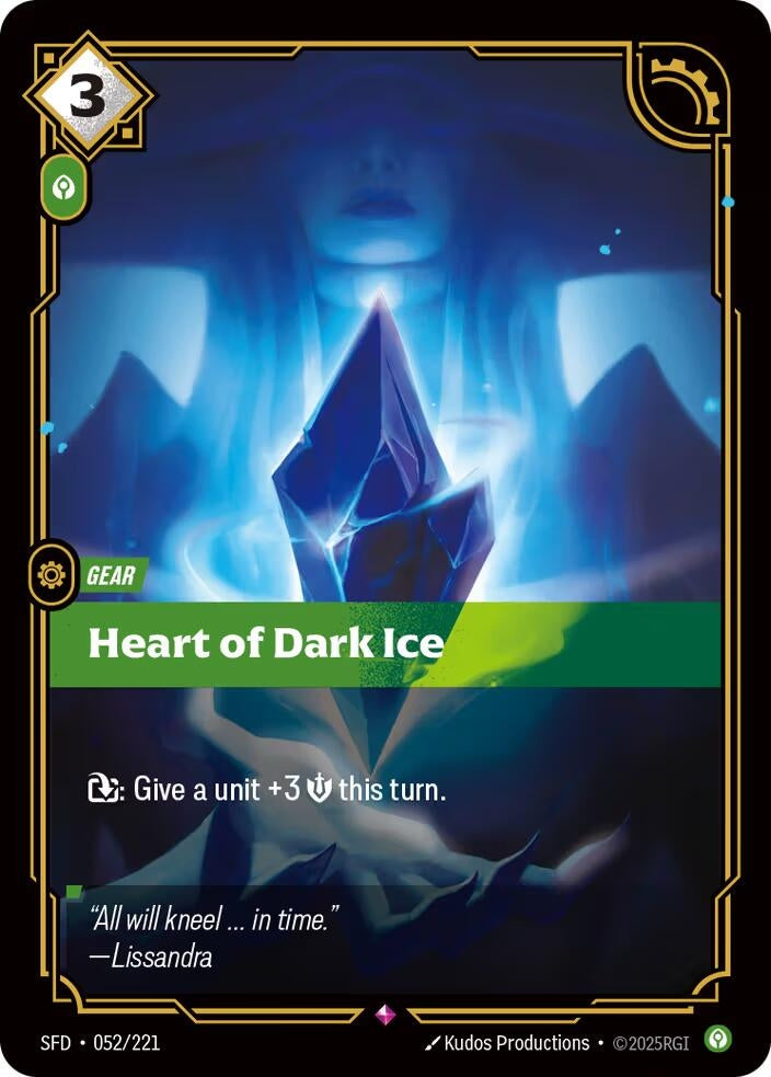 Image for Heart of Dark Ice [052/221] - Riftbound: League of Legends Trading Card Game