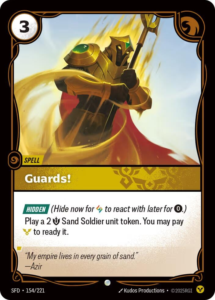 Image for Guards! [154/221] - Riftbound: League of Legends Trading Card Game