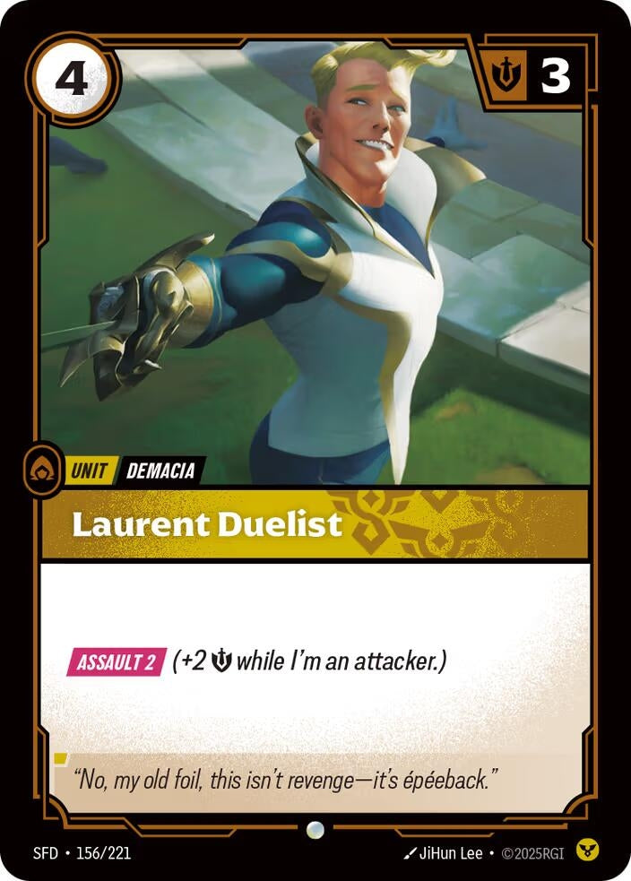 Image for Laurent Duelist [156/221] - Riftbound: League of Legends Trading Card Game