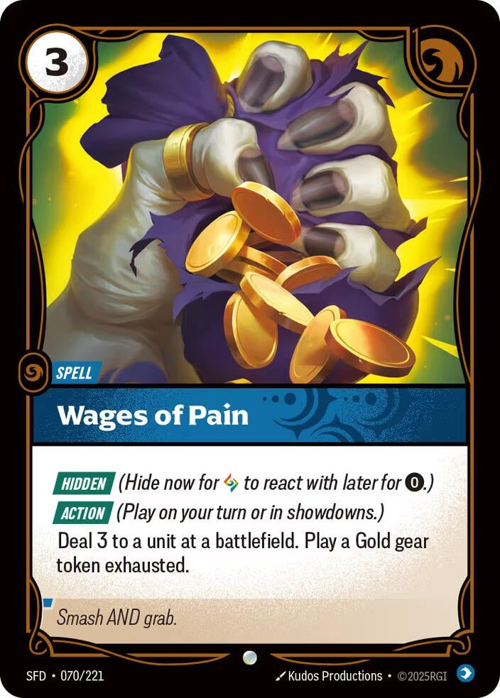 Image for Wages of Pain [070/221] - Riftbound: League of Legends Trading Card Game