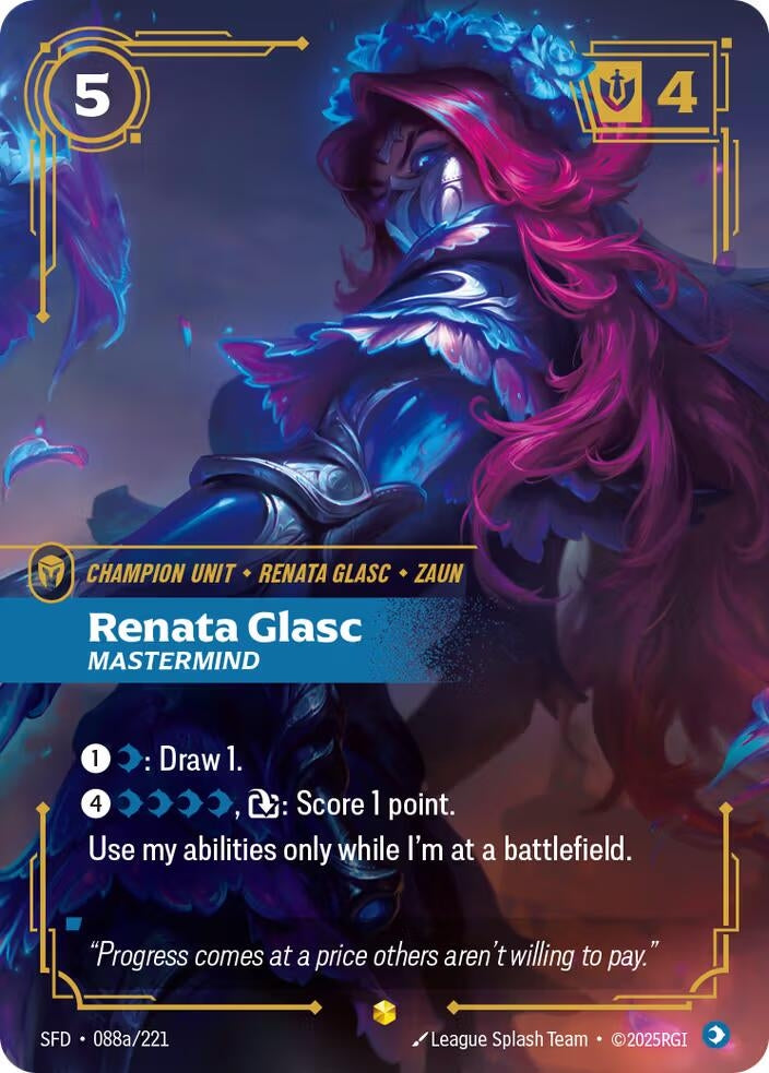 Image for Renata Glasc - Mastermind (Alternate Art) [088a/221] - Riftbound: League of Legends Trading Card Game