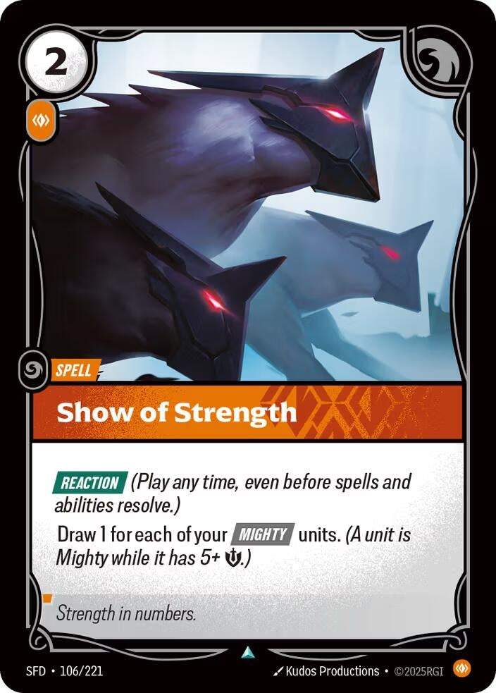 Image for Show of Strength [106/221] - Riftbound: League of Legends Trading Card Game