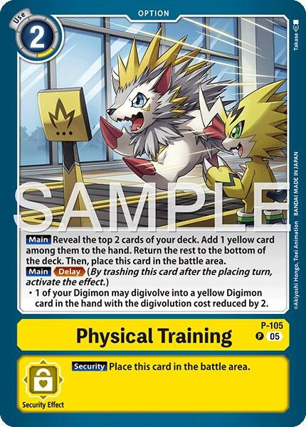 Image for Physical Training (P-105) (Alternate Art) [P-105 P] - Digimon Card Game