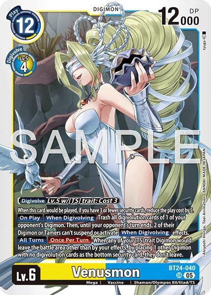 Image for Venusmon [BT24-040 SR] - Digimon Card Game