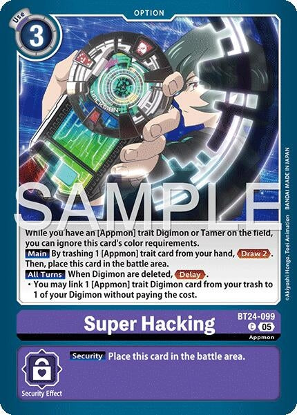 Image for Super Hacking [BT24-099 C] - Digimon Card Game
