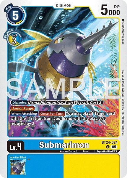 Image for Submarimon [BT24-024 U] - Digimon Card Game