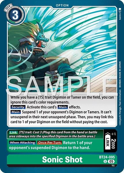 Image for Sonic Shot [BT24-095 U] - Digimon Card Game