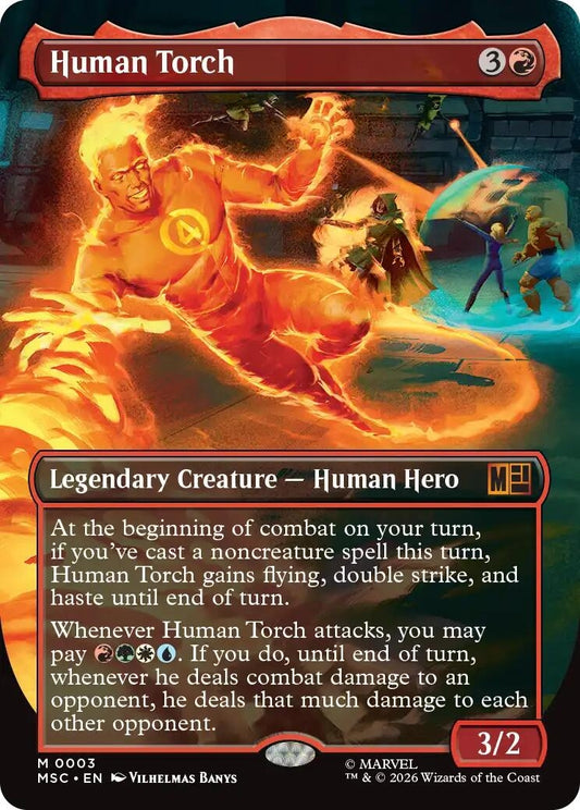 Image for Human Torch (Borderless) [3] - Magic: The Gathering