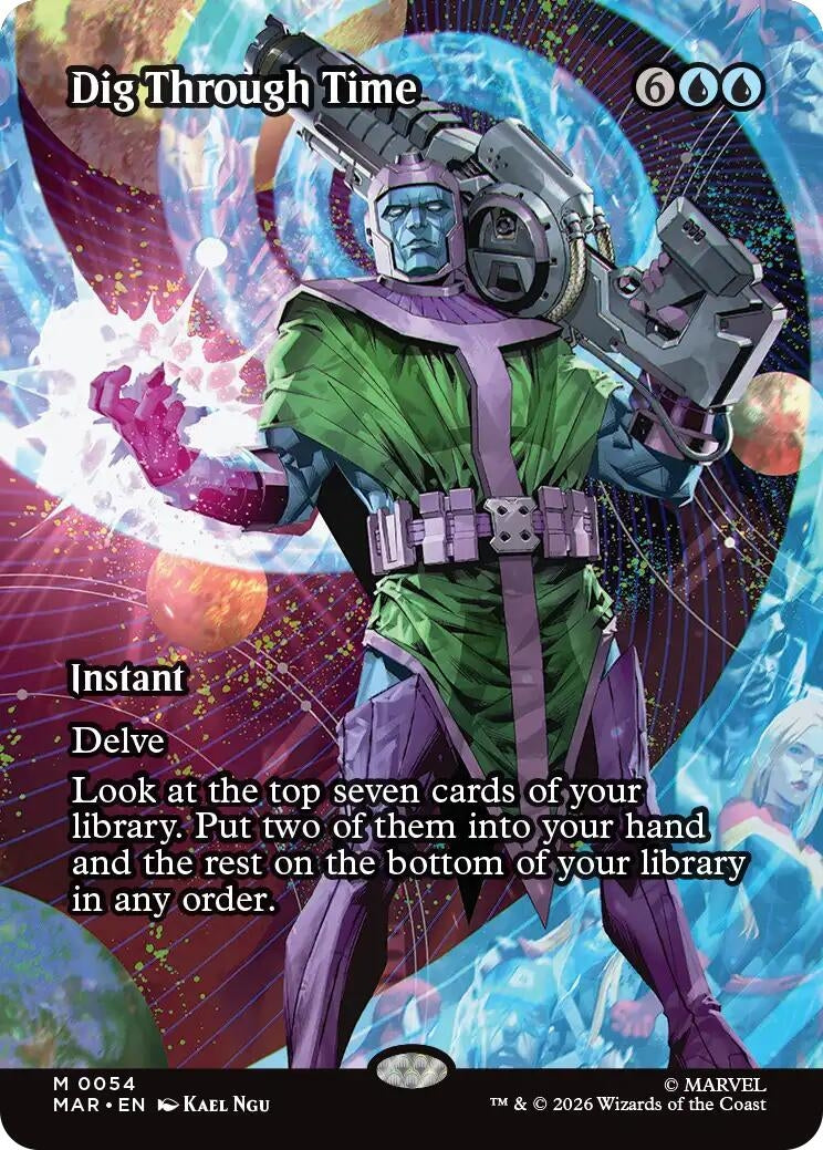 Image for Dig Through Time (Borderless) [54] - Magic: The Gathering